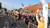 Aktiv folkemængde på Pandrup torv