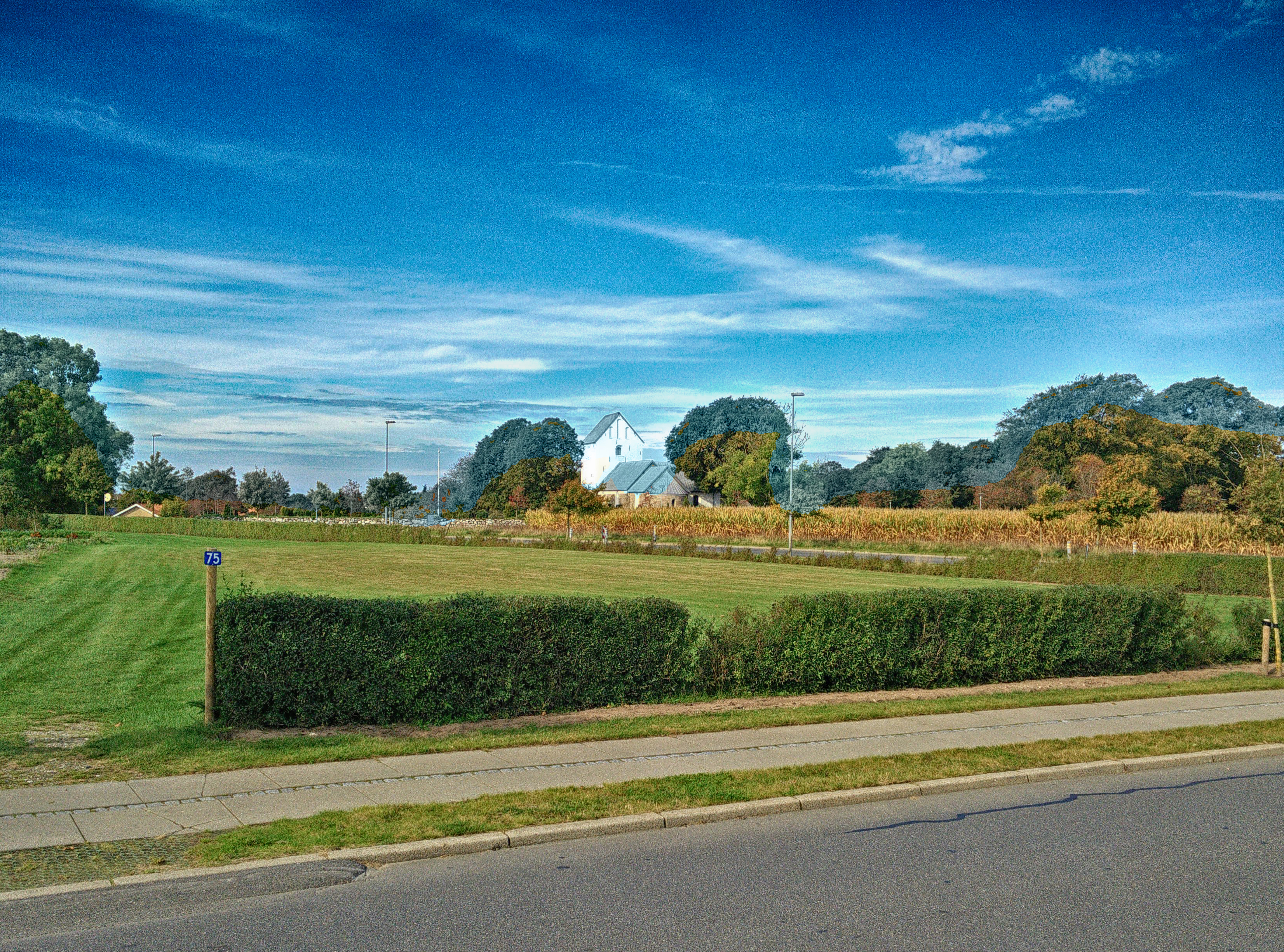 Aabybro Kirke på afstand