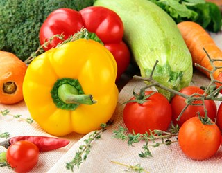 Billede af sunde grøntsager