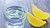 vandglas og citronbåde
