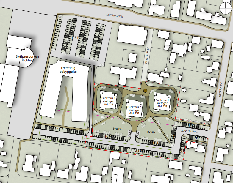 43 nye boliger midt i Hune