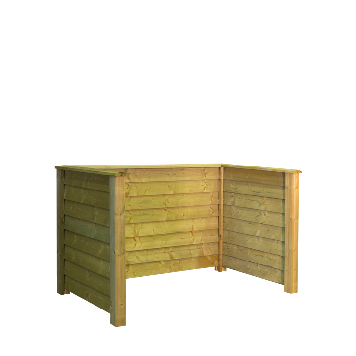 Beholderskjul i træ