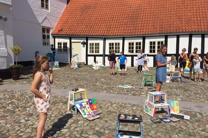 Udstilling af kunstværker