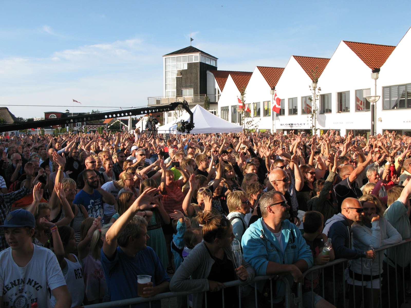 Koncert på Blokhus torv