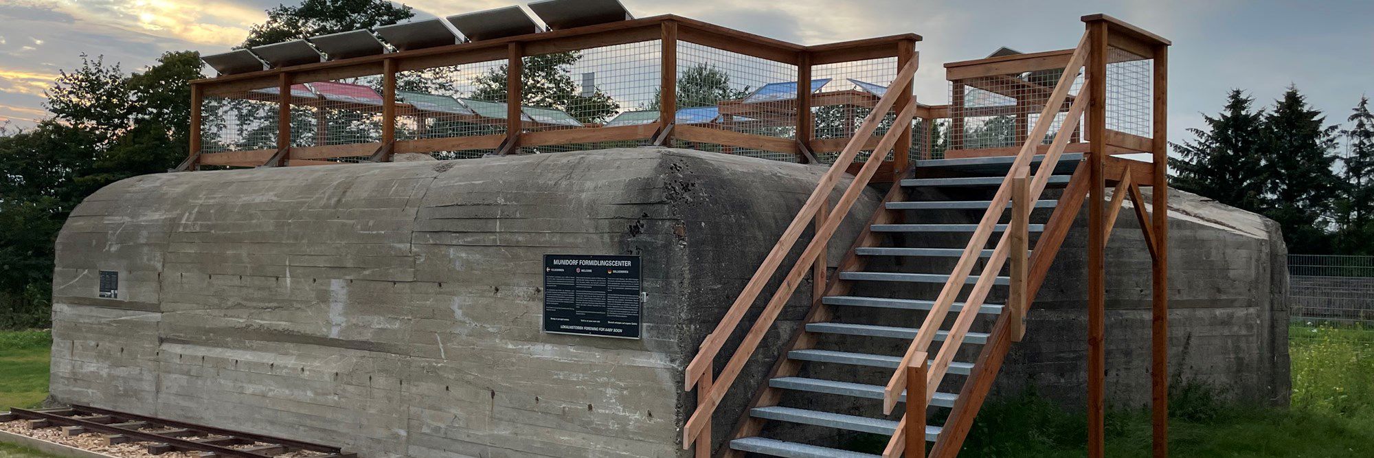 Bunker med informations platform