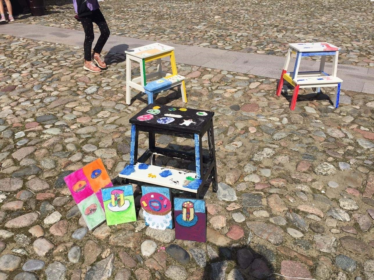 Udstilling af kunstværker