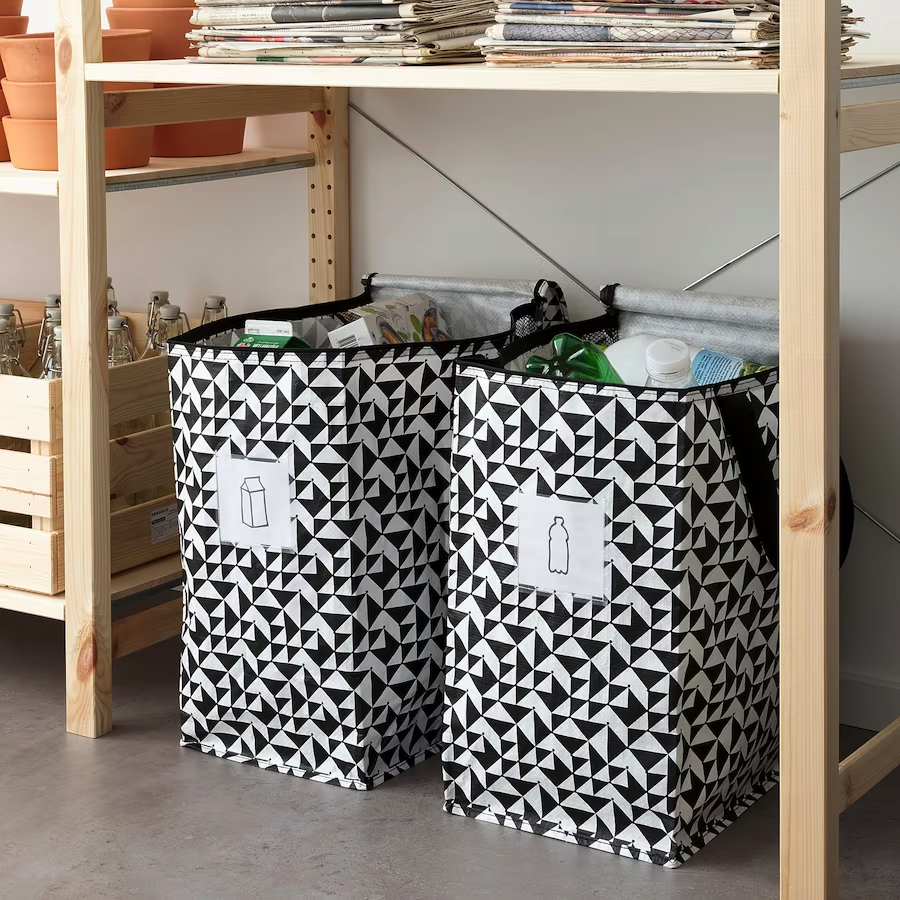 Affaldstasker til flasker og karton