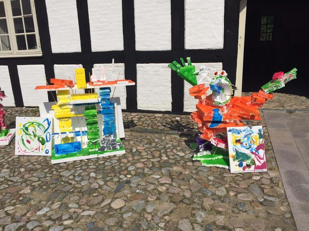 Udstilling af kunstværker