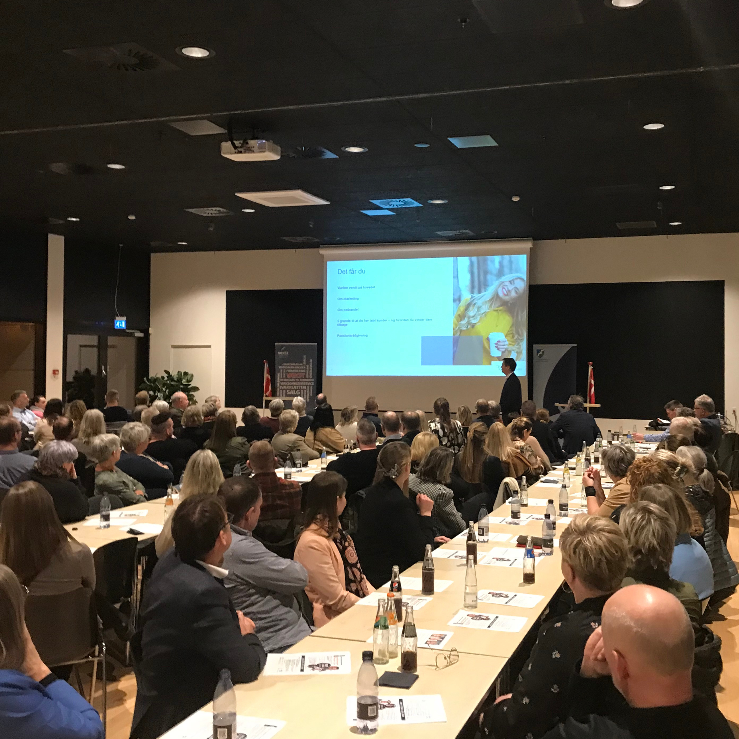 Mange mennesker var mødt op til inspirationsmødet