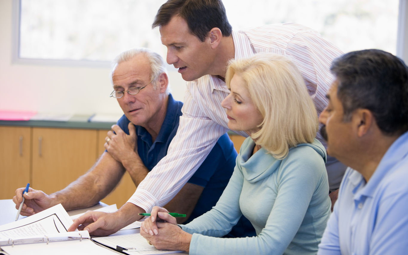 Voksne der undervises