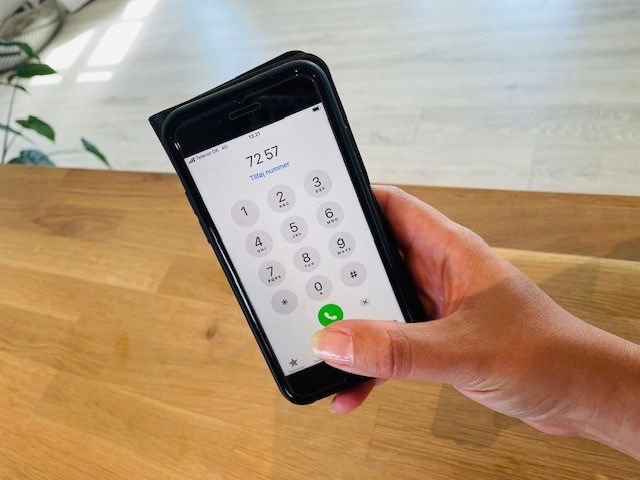 mobiltelefon klar til opkald