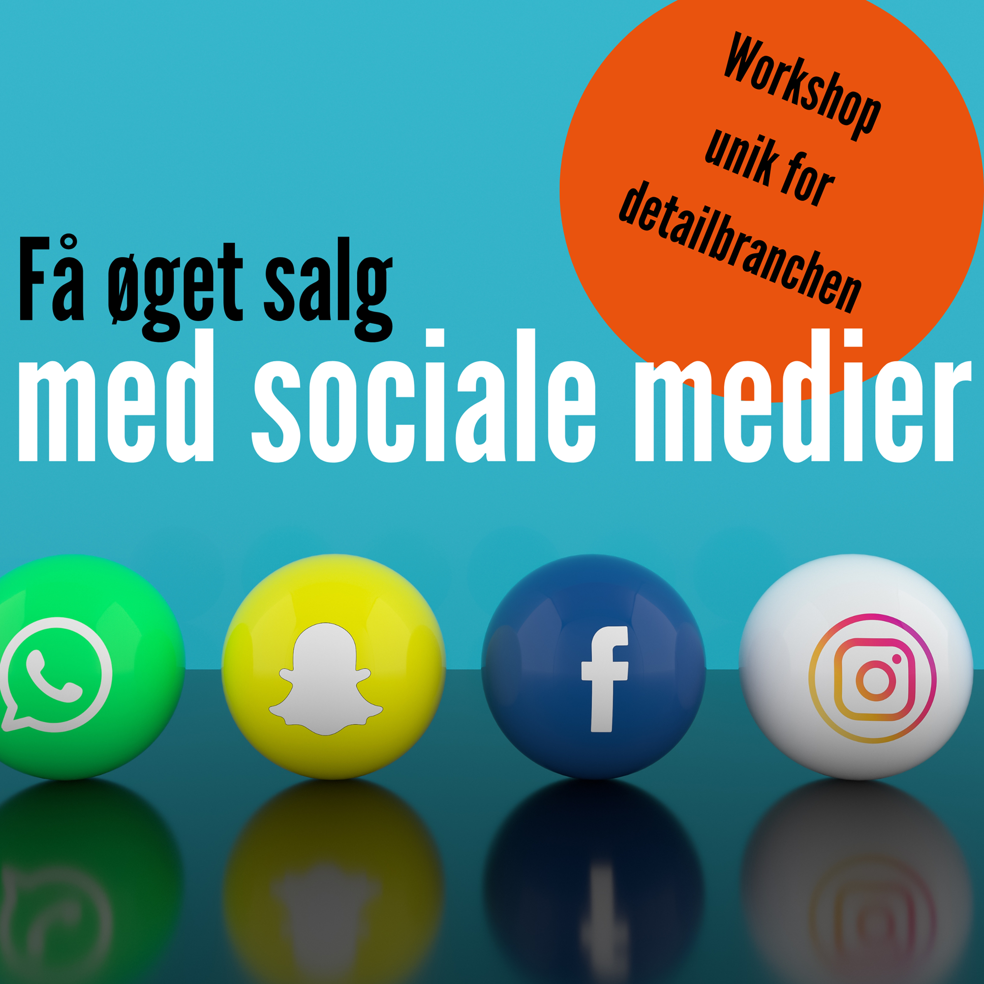 Plakat for Få Øget Salg Med Sociale Medier