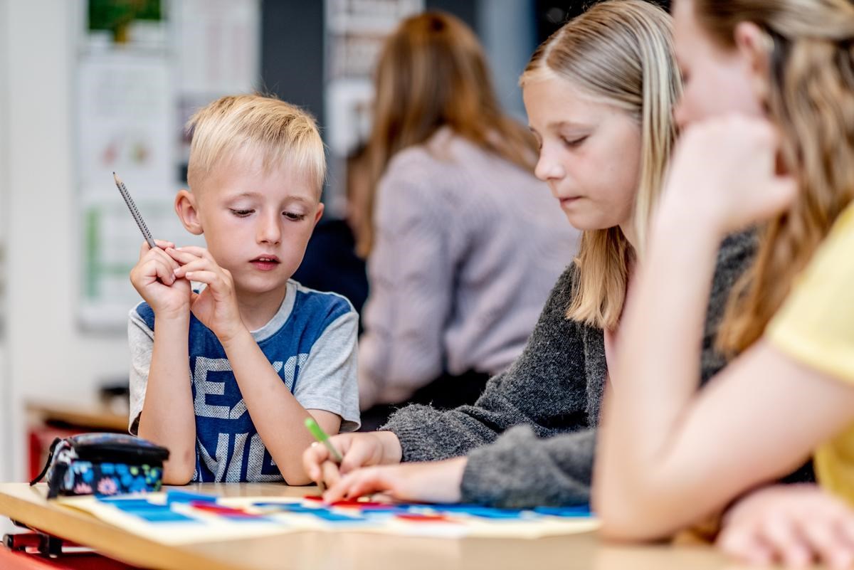Børn i skoleklassen