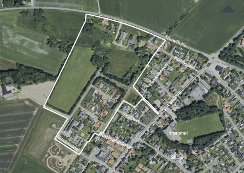 Birkelse; Lokalplanområdets Afgrænsning