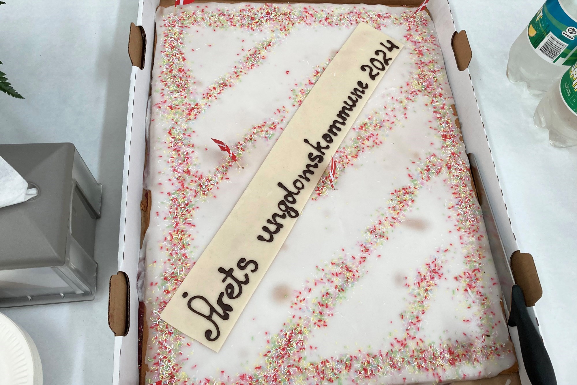 Årets ungdomskommune fejres med kage