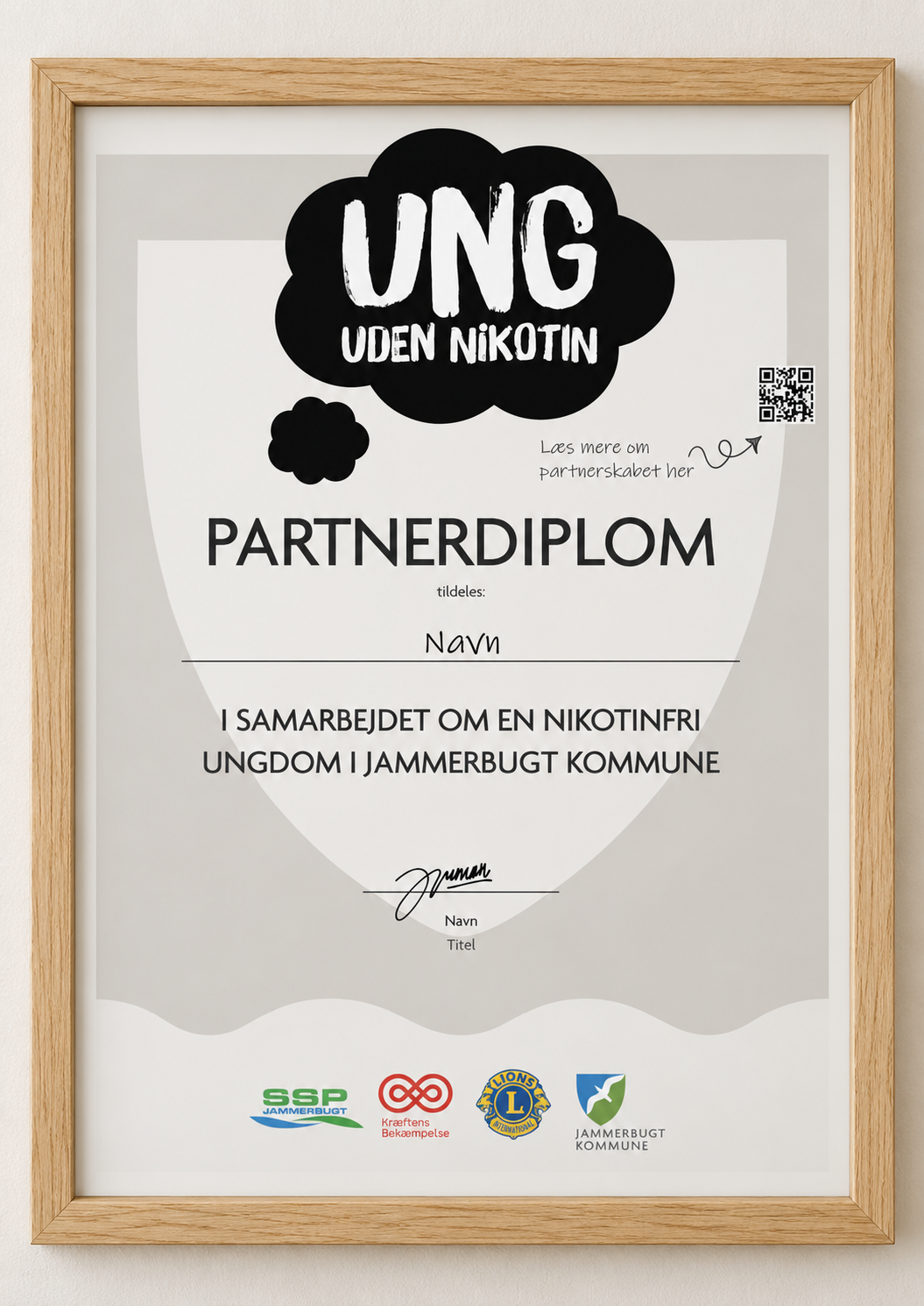 Foreninger, virksomheder, caféer m.fl. kan indgå som partner i "Ung Uden Nikotin"