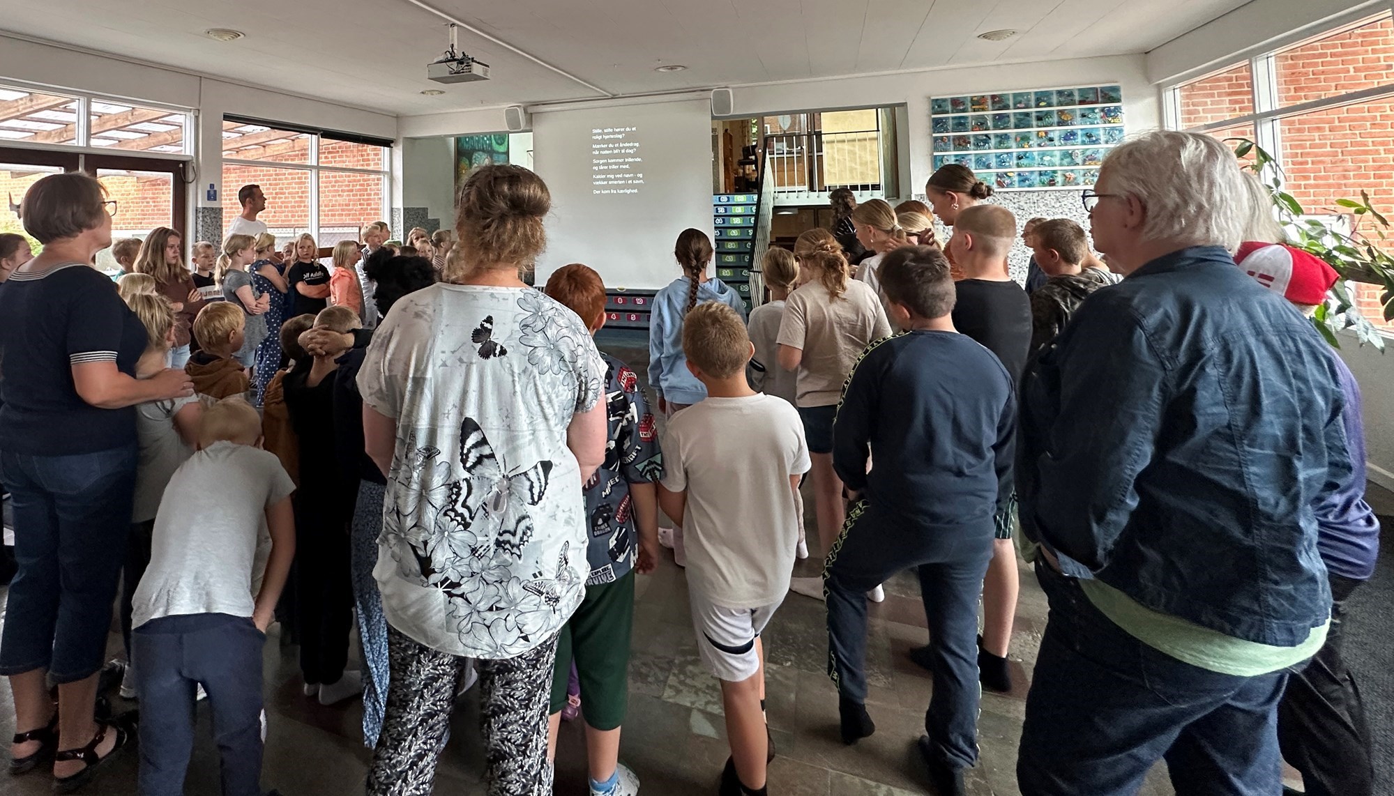 Morgensang på Ørebroskolen