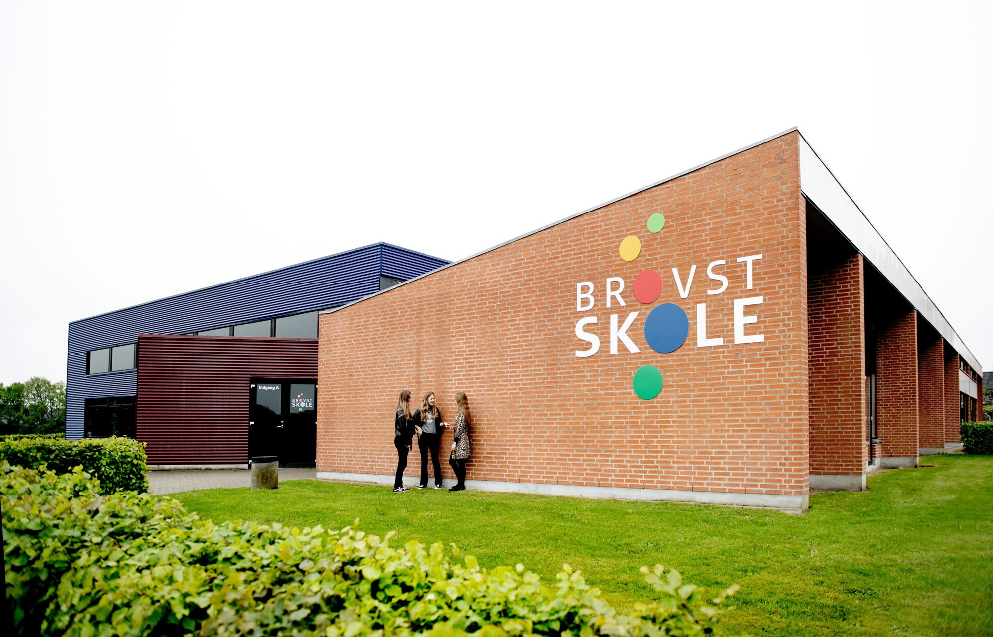 Store børn ved Brovst Skole