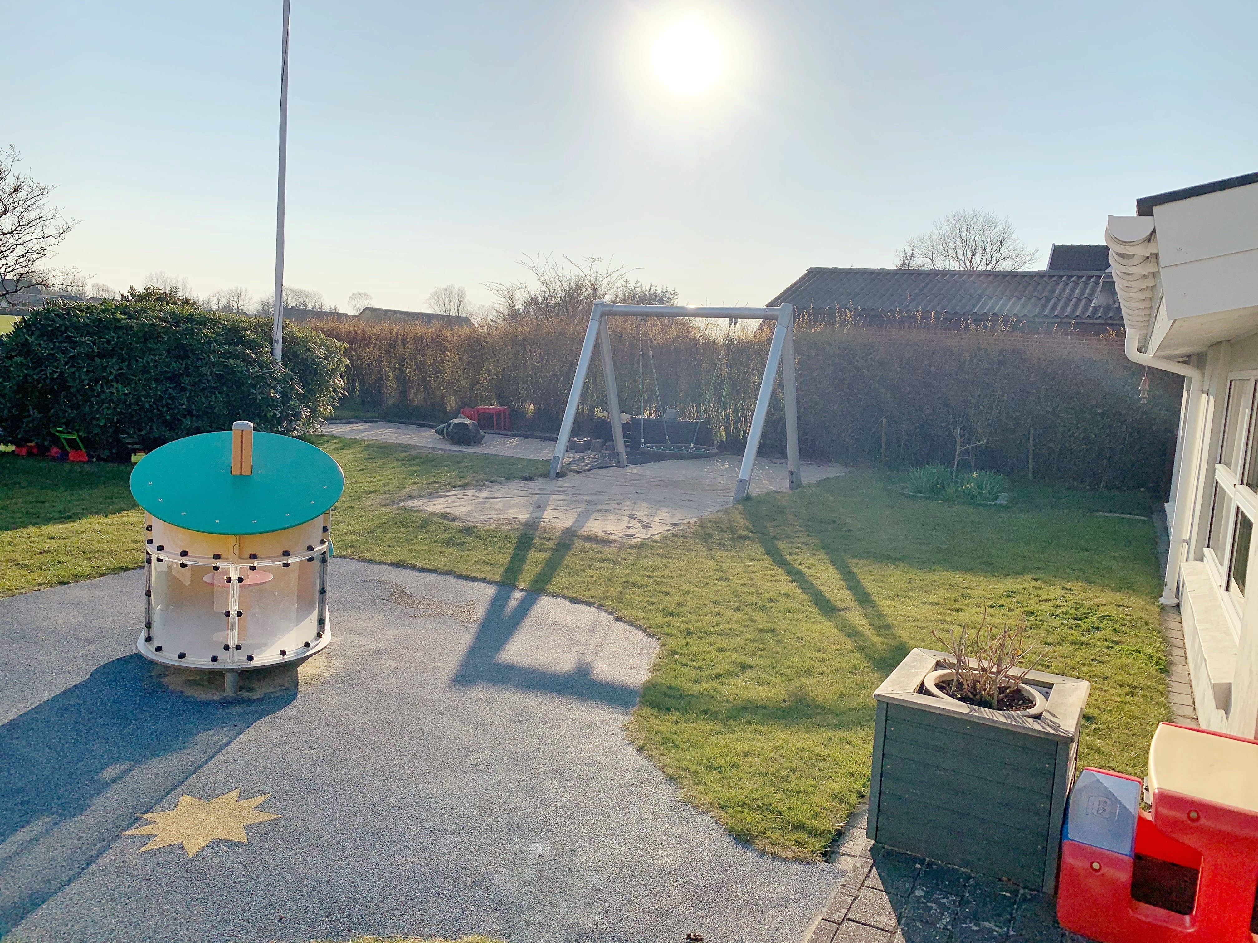 Legepladsen ved Vuggestuen Solstrålen i Pandrup