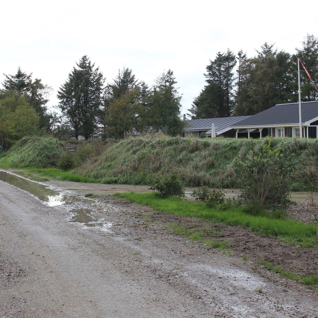 støjvold i sommerhus område