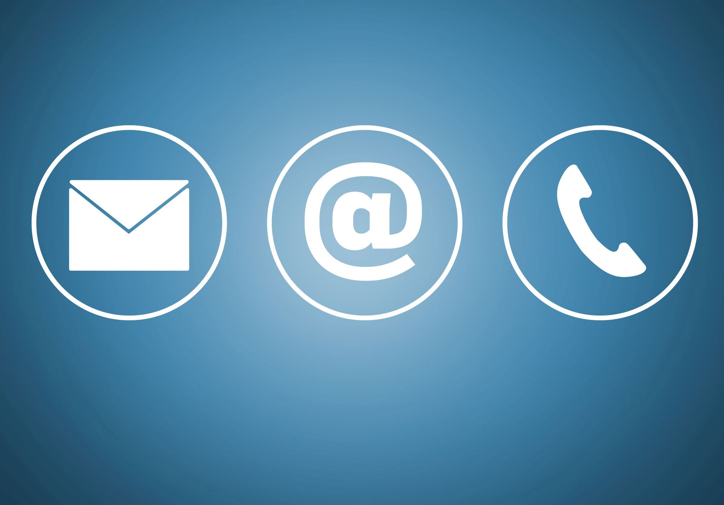 grafik mail telefon