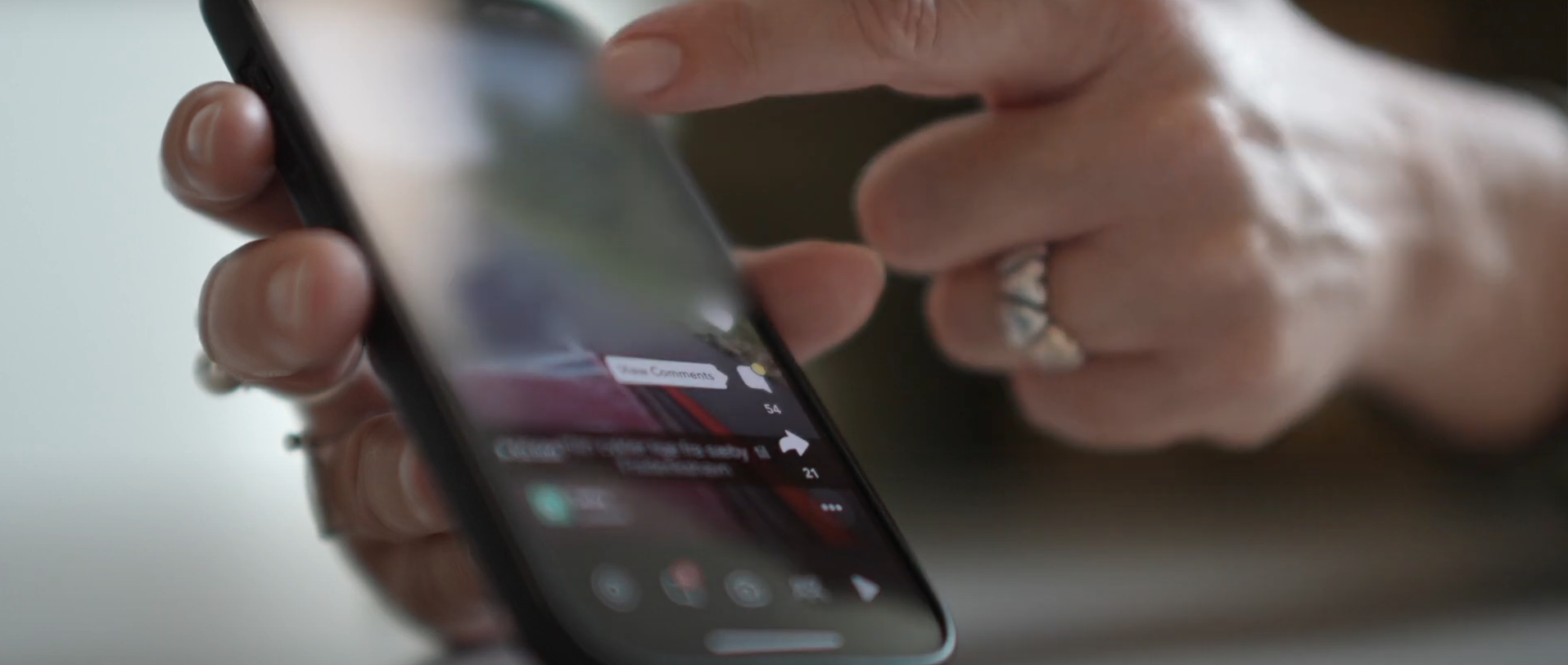 Smartphone på TikTok