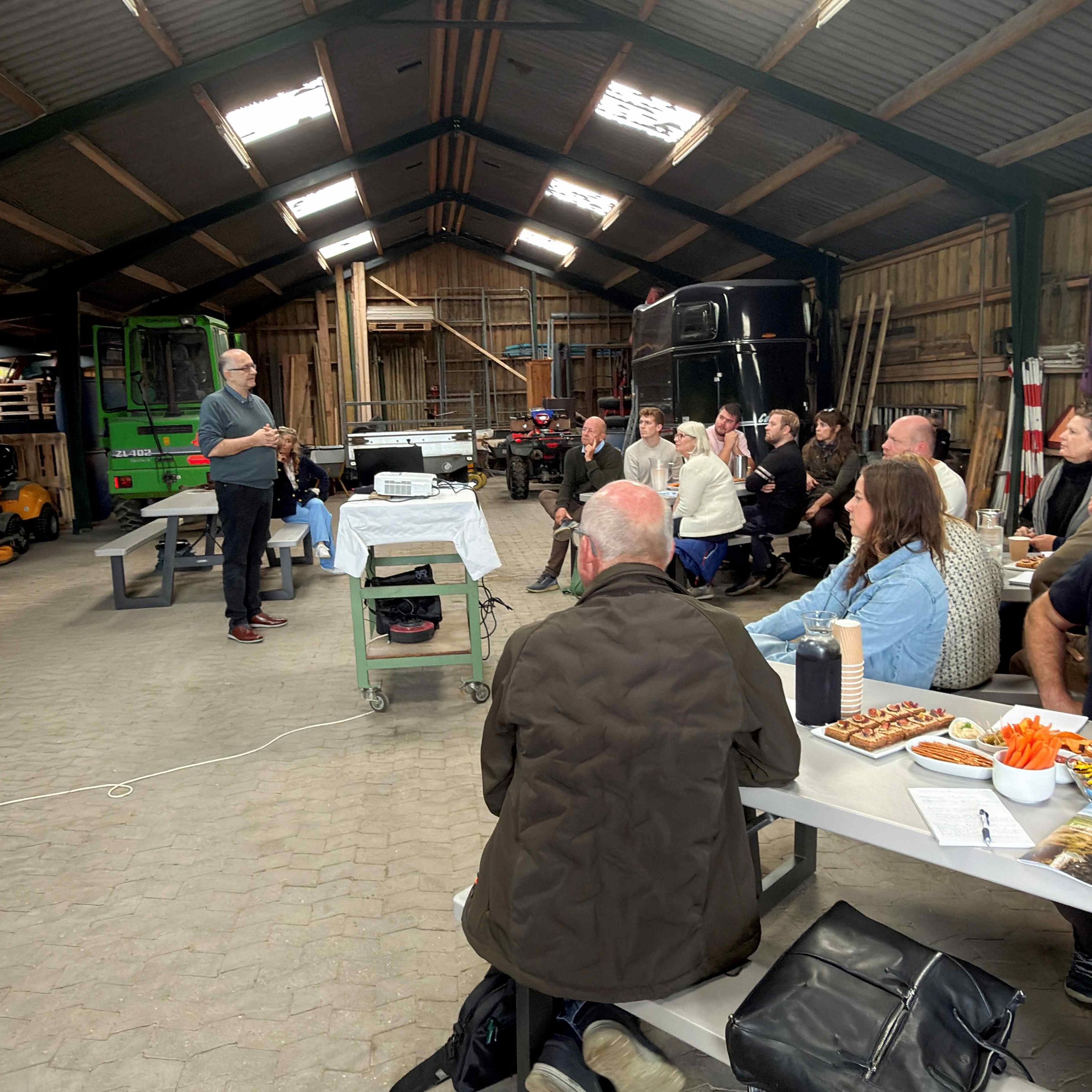 Workshop i laden ved Treshøje Gårdbutik, Bonderup
