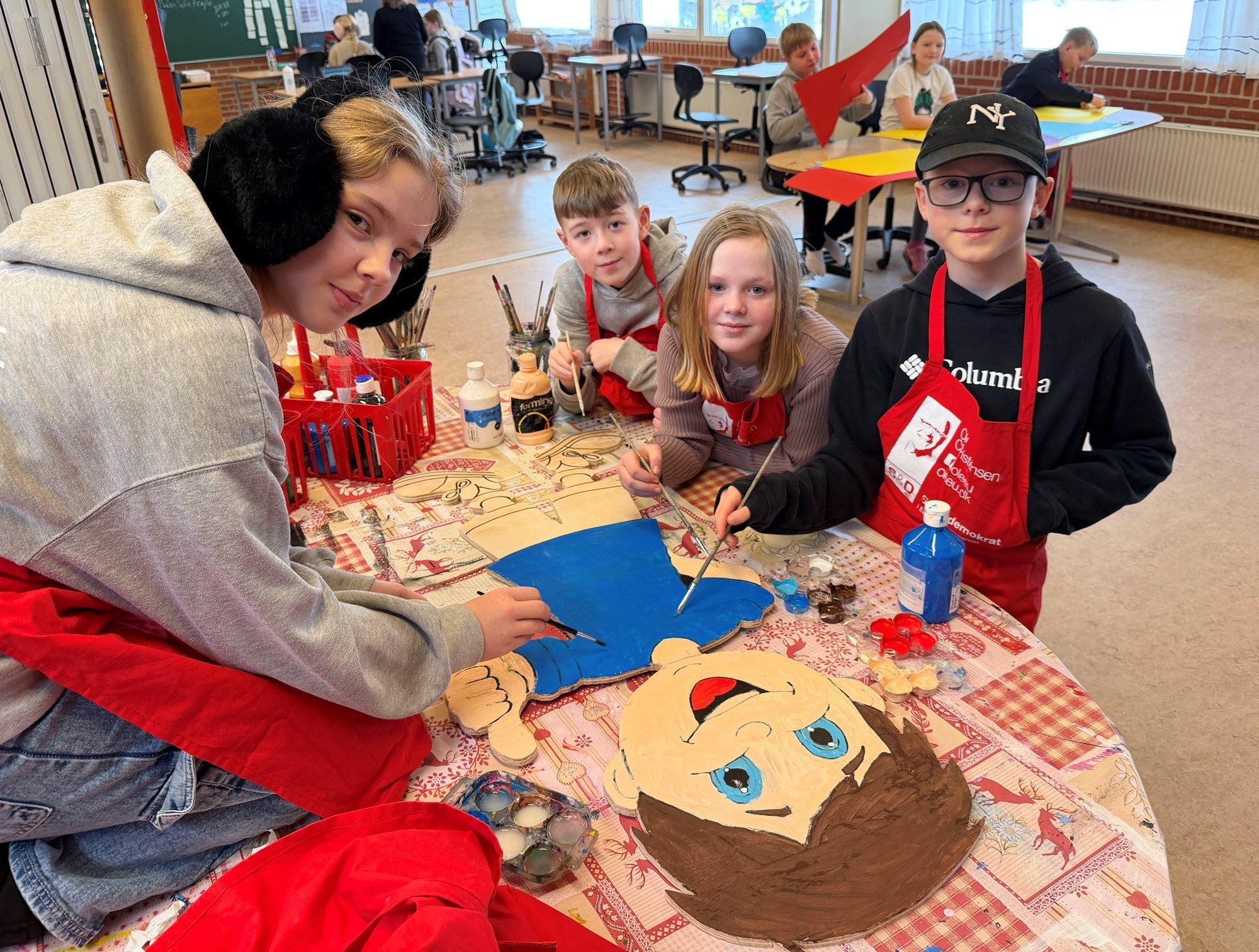 Tage Hensyn bliver malet i 3-4. klasse