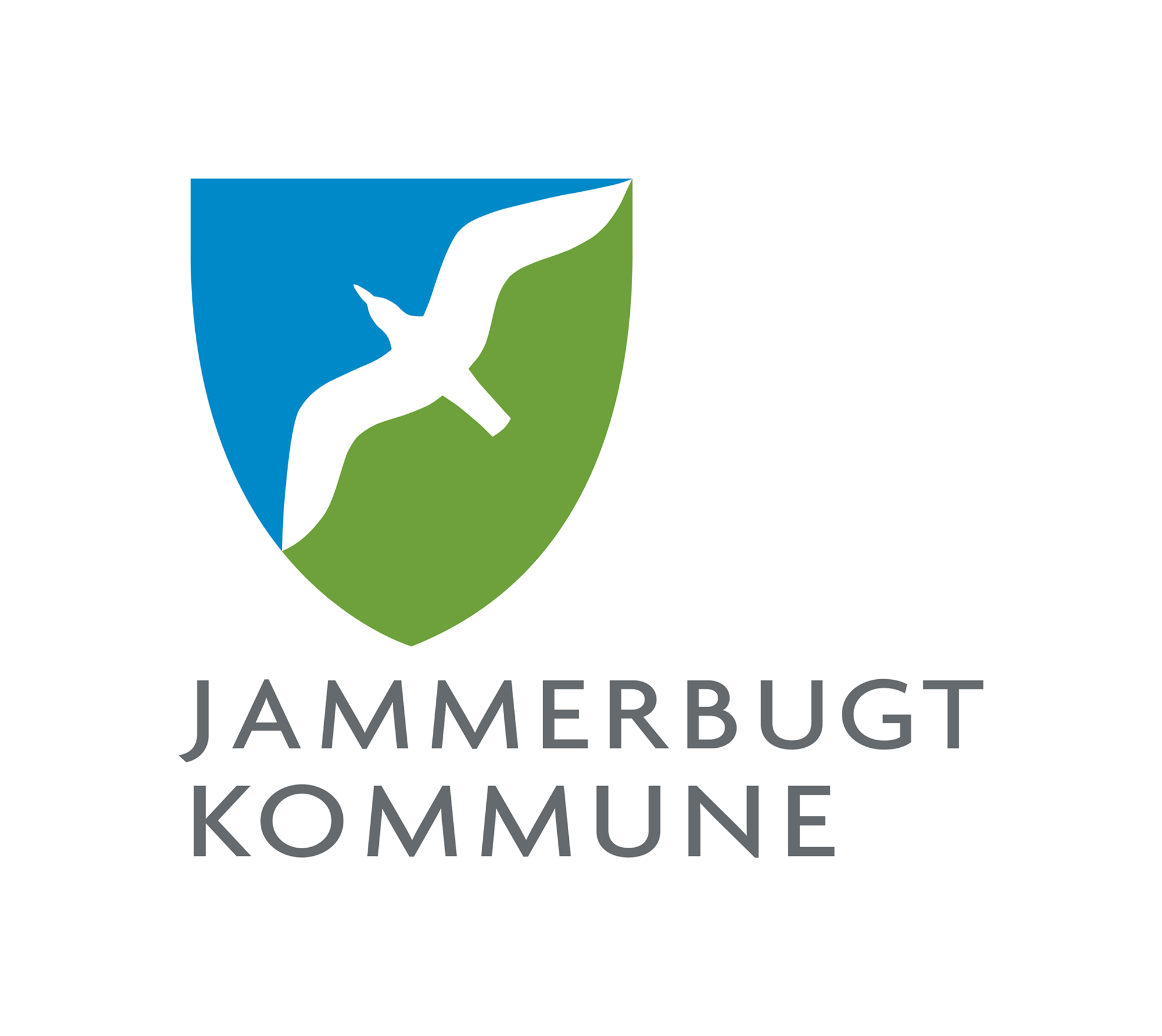 Jammerbugt Kommunes logo med hvid baggrund