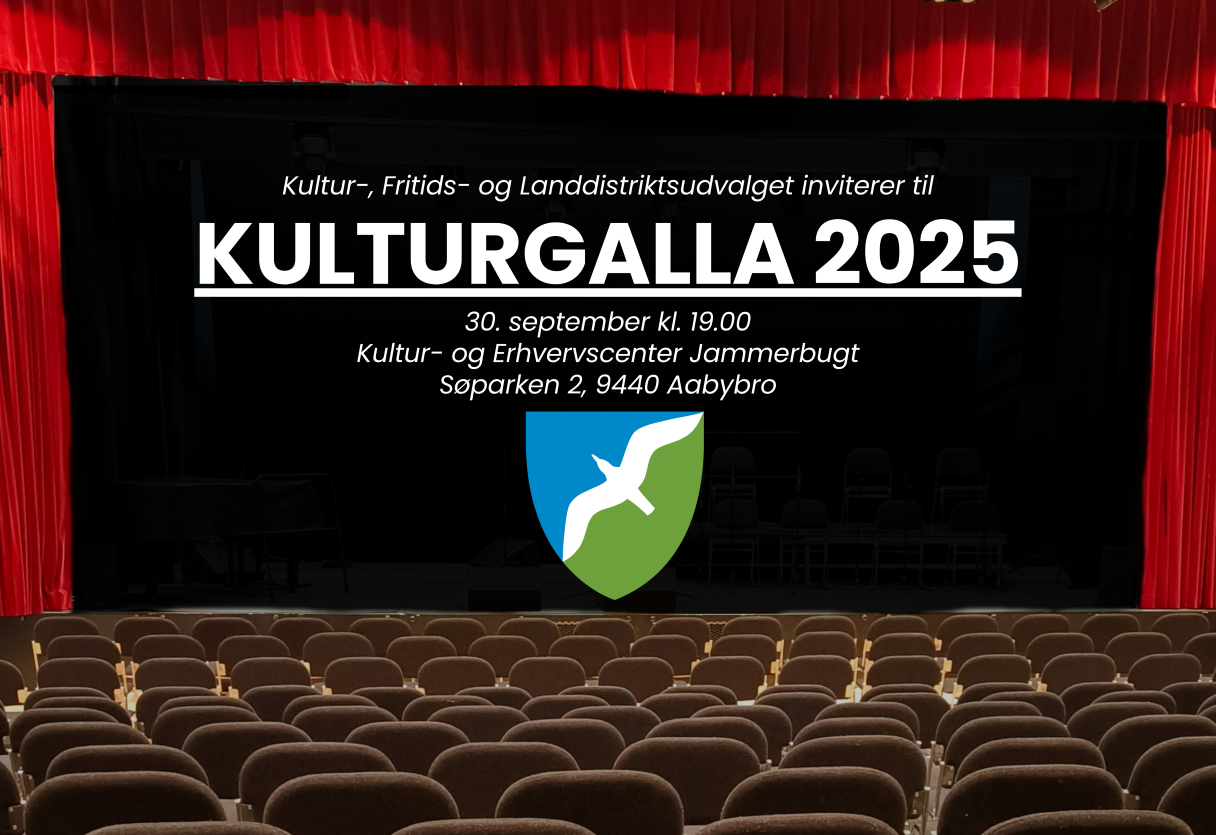 Kulturgalla 30. september klokken 19 i Aabybro