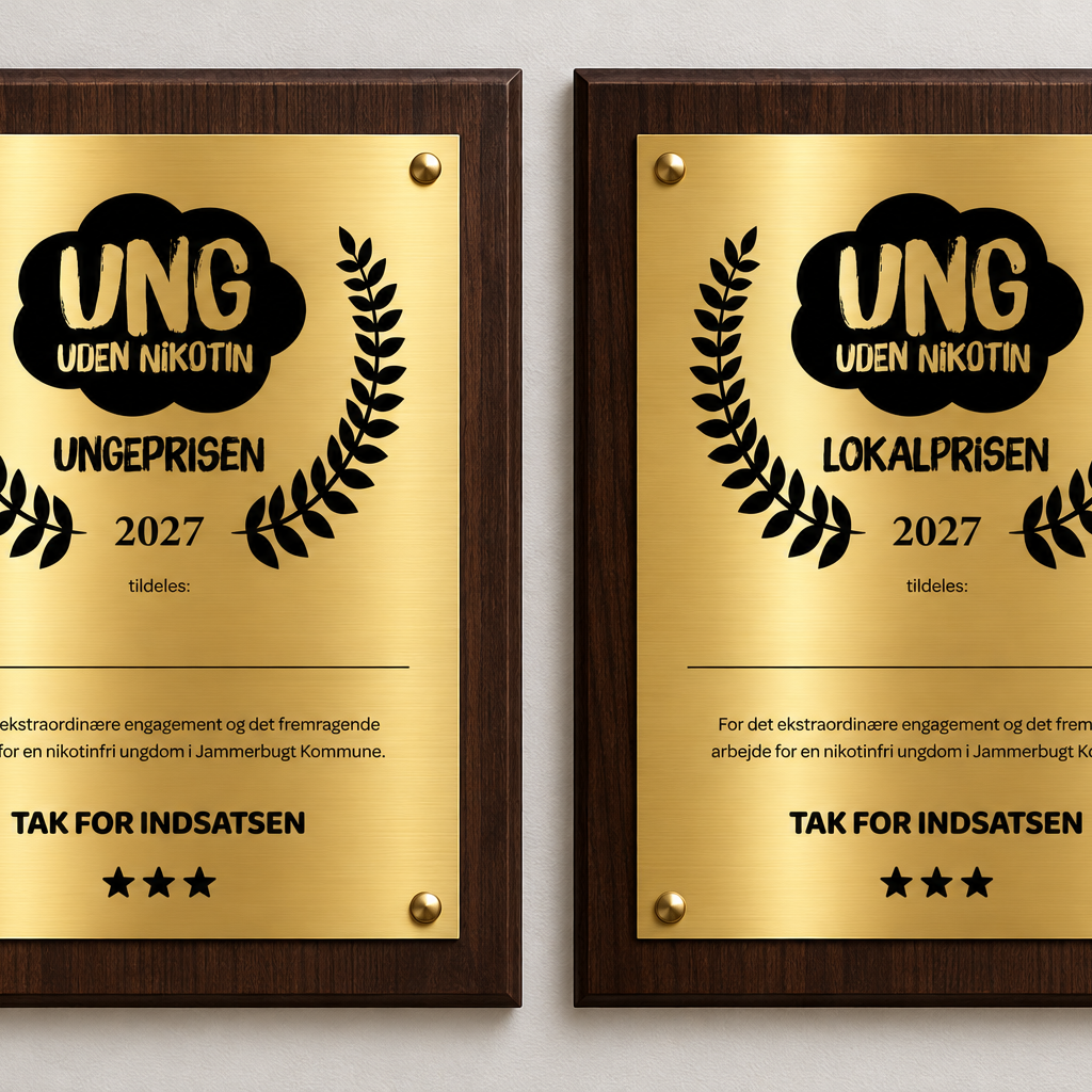 Planen er at uddele to priser i forbindelse med projekt "Ung Uden Nikotin"