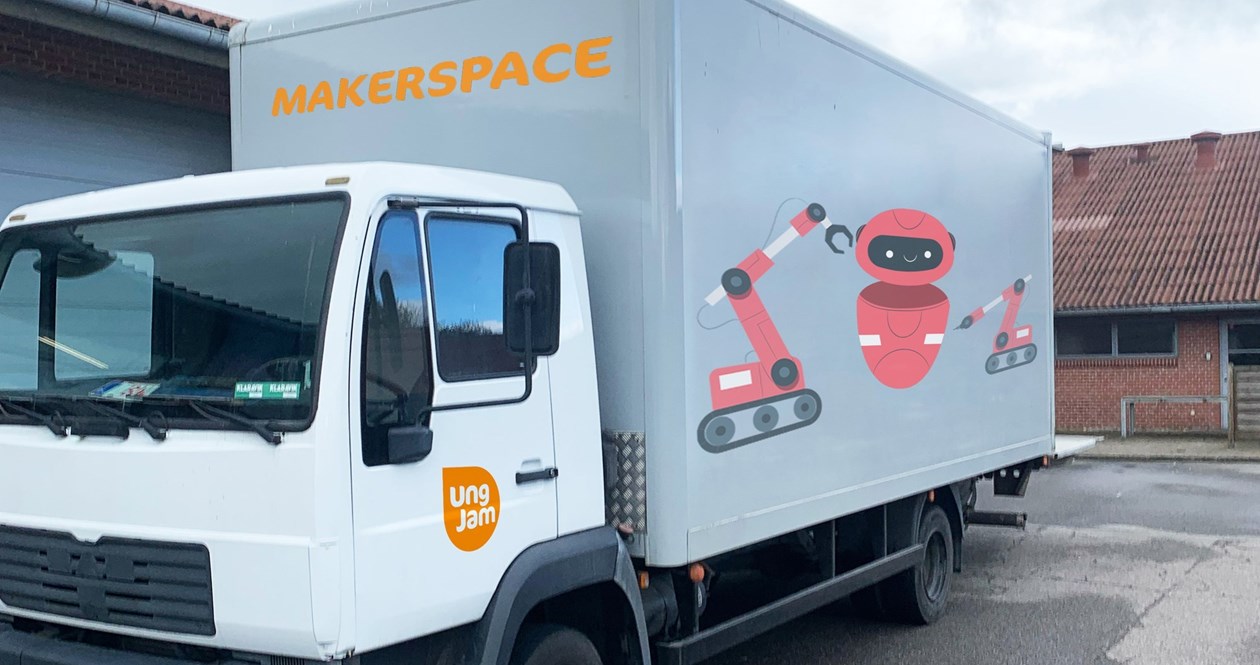 Det rullende Makerspace er en ombygget lastbil