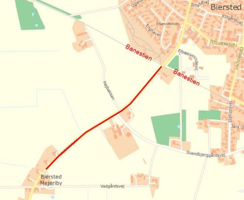 Cykelsti langs Haldagervej