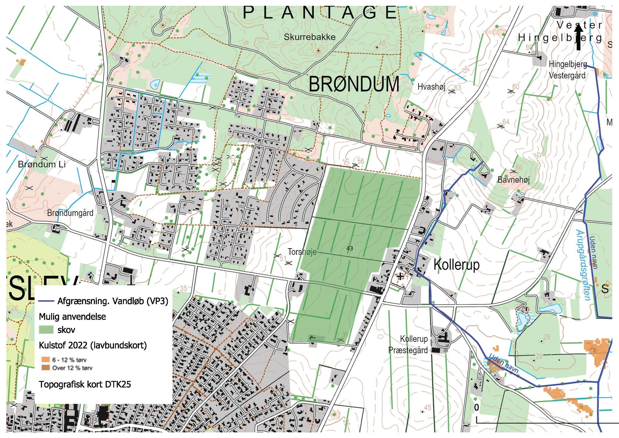 Skovrejsning Ca 30 Hektar Nordvest For Kollerup