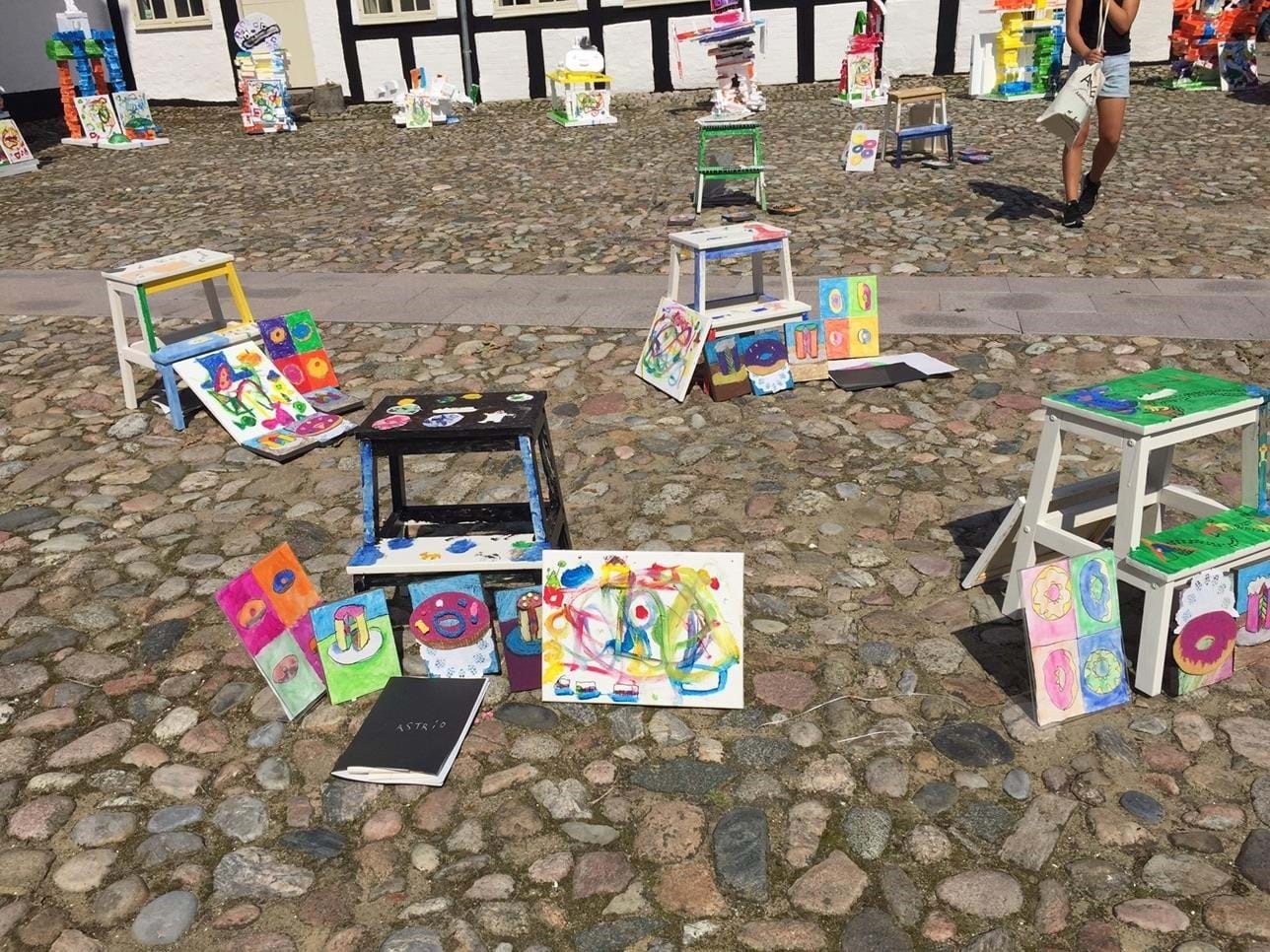 Udstilling af kunstværker