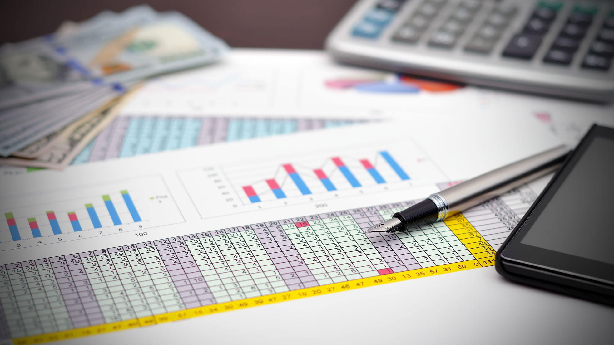 excel ark med udregninger