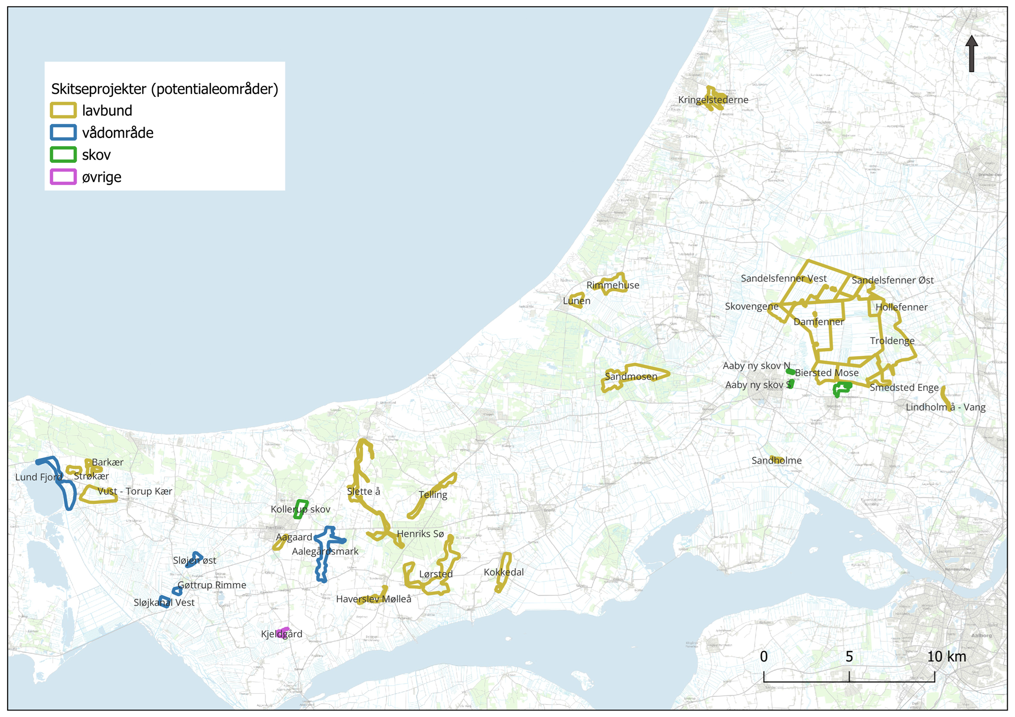 Omlægningsplanen - skitsekort