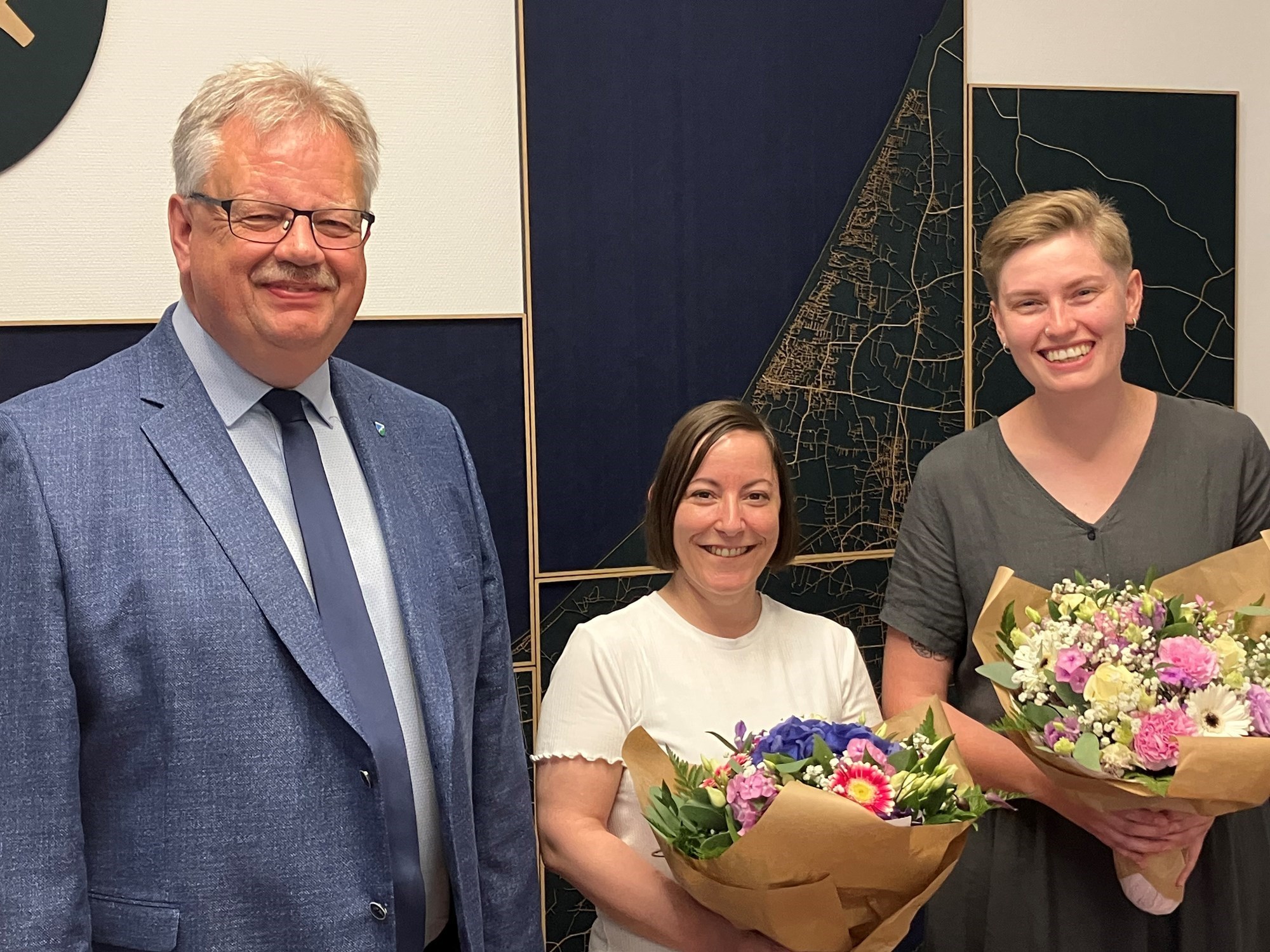 Mogens Gade, Brigitta Falk og Anna Stentoft