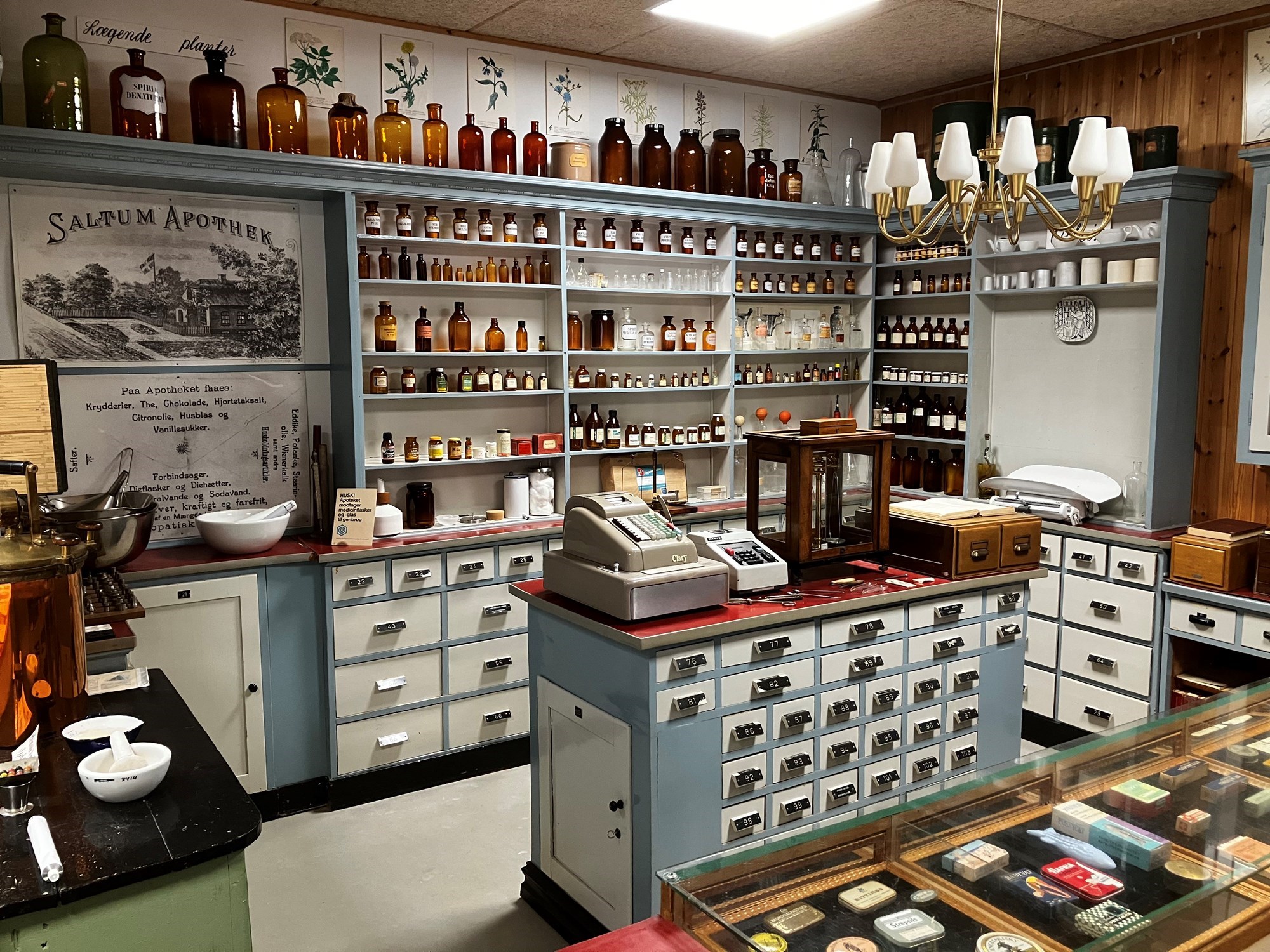 Rekreation af historisk Saltum Apotek