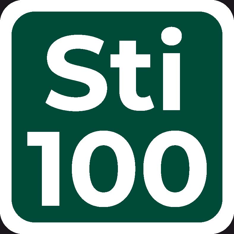Sti 100 skilt