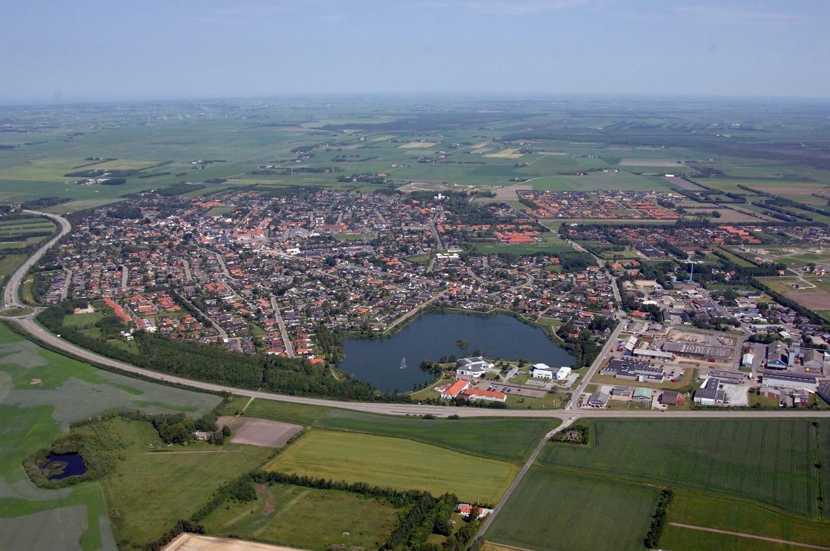 Søen I Aabybro luftbillede