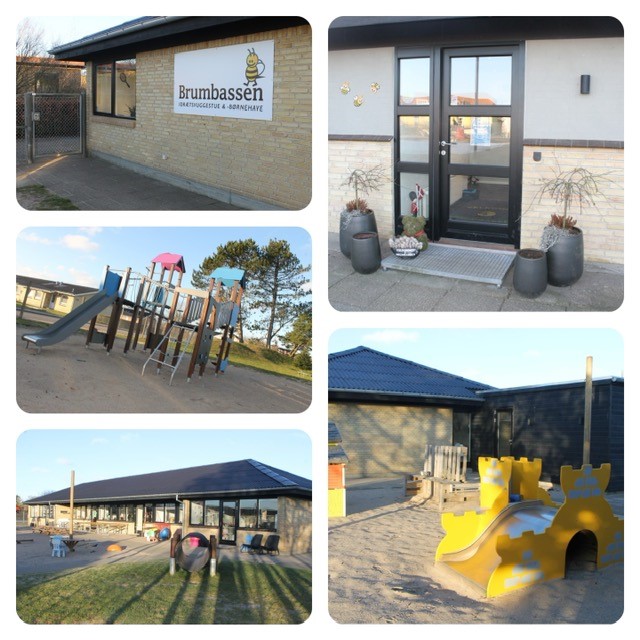 Collage fra Brumbassen idrætsvuggestue & børnehave