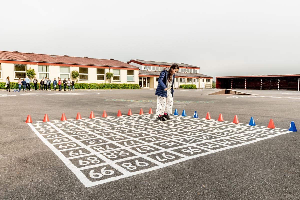 Børn i skolegården