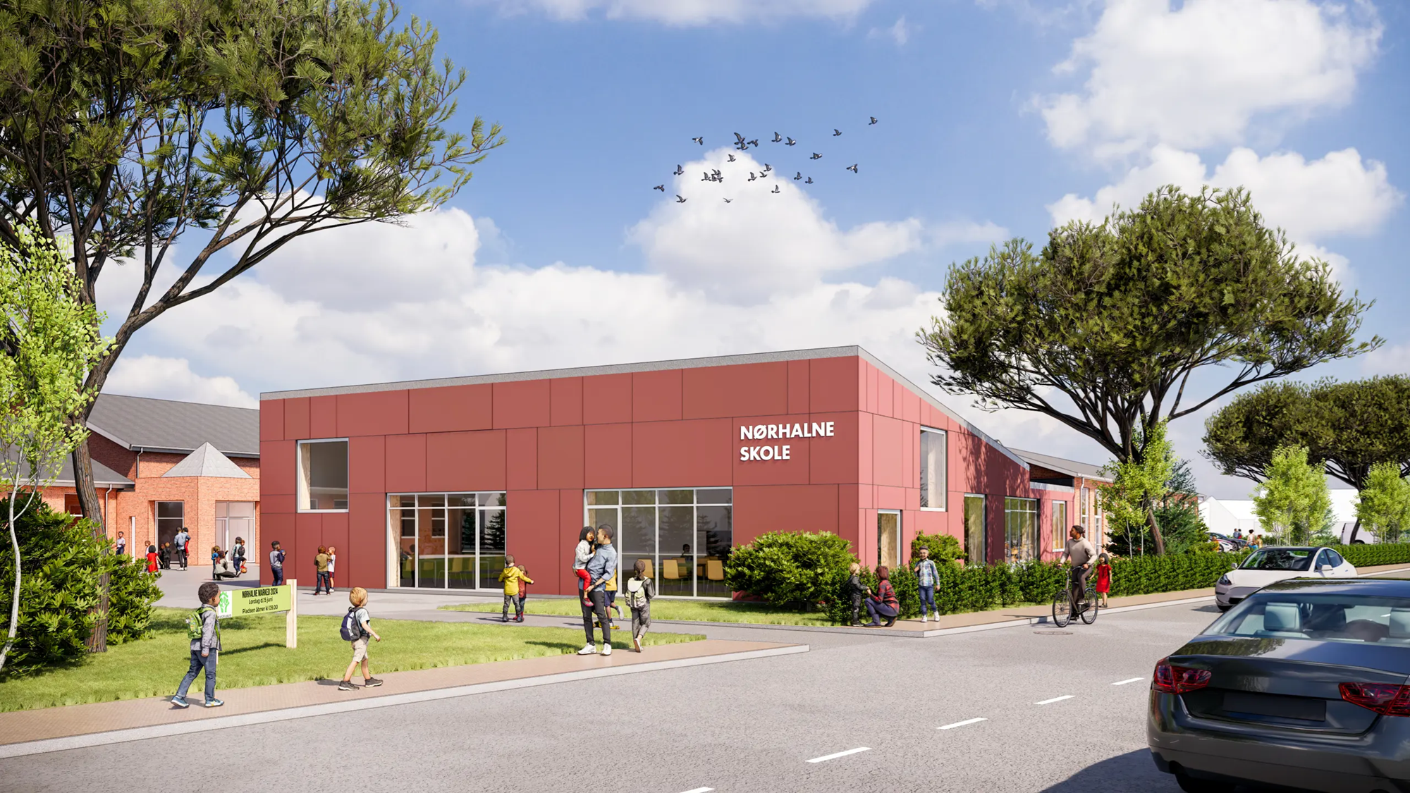 Nørhalne Skole Illustration