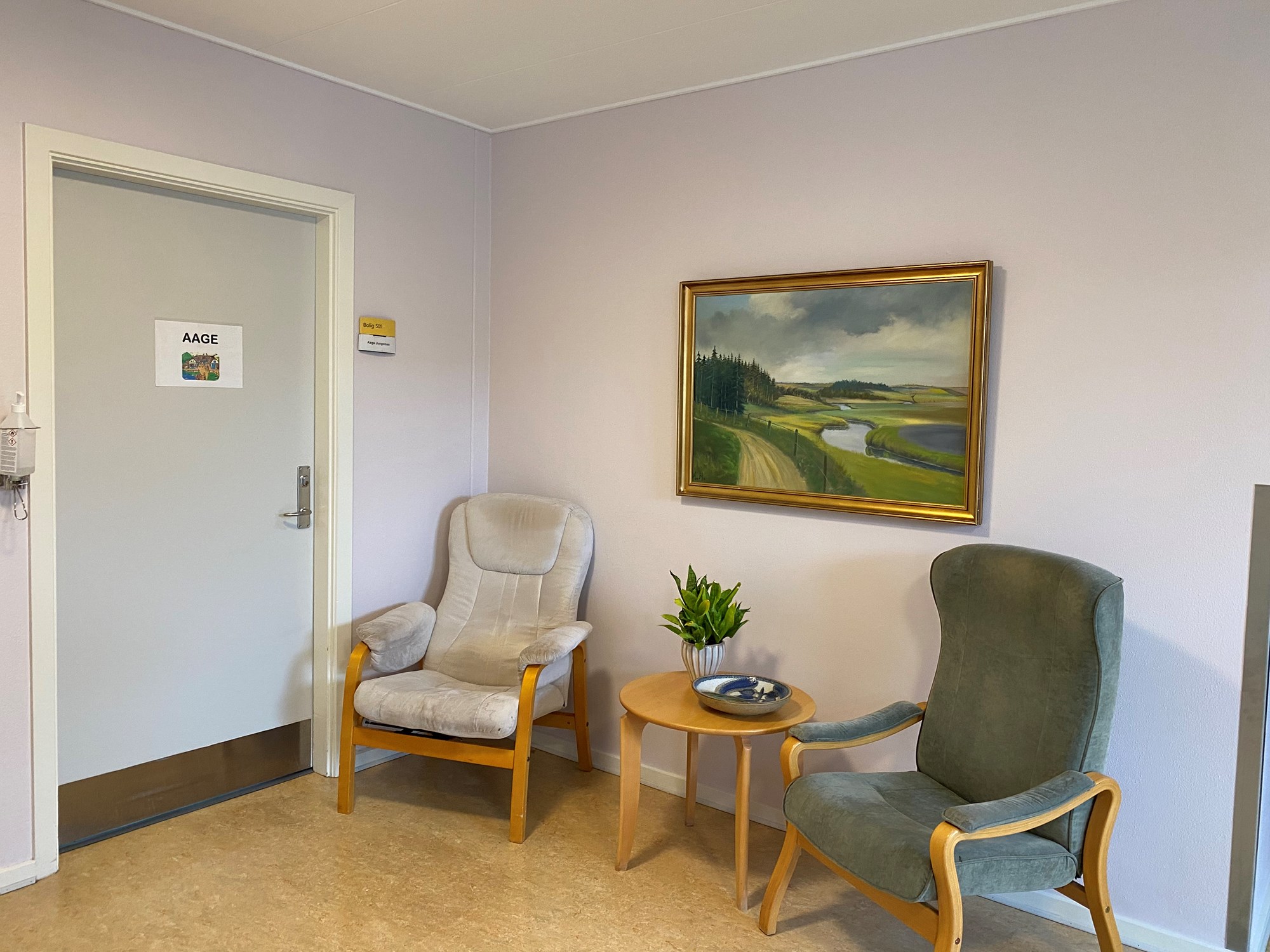 Opholdsområde på gangareal