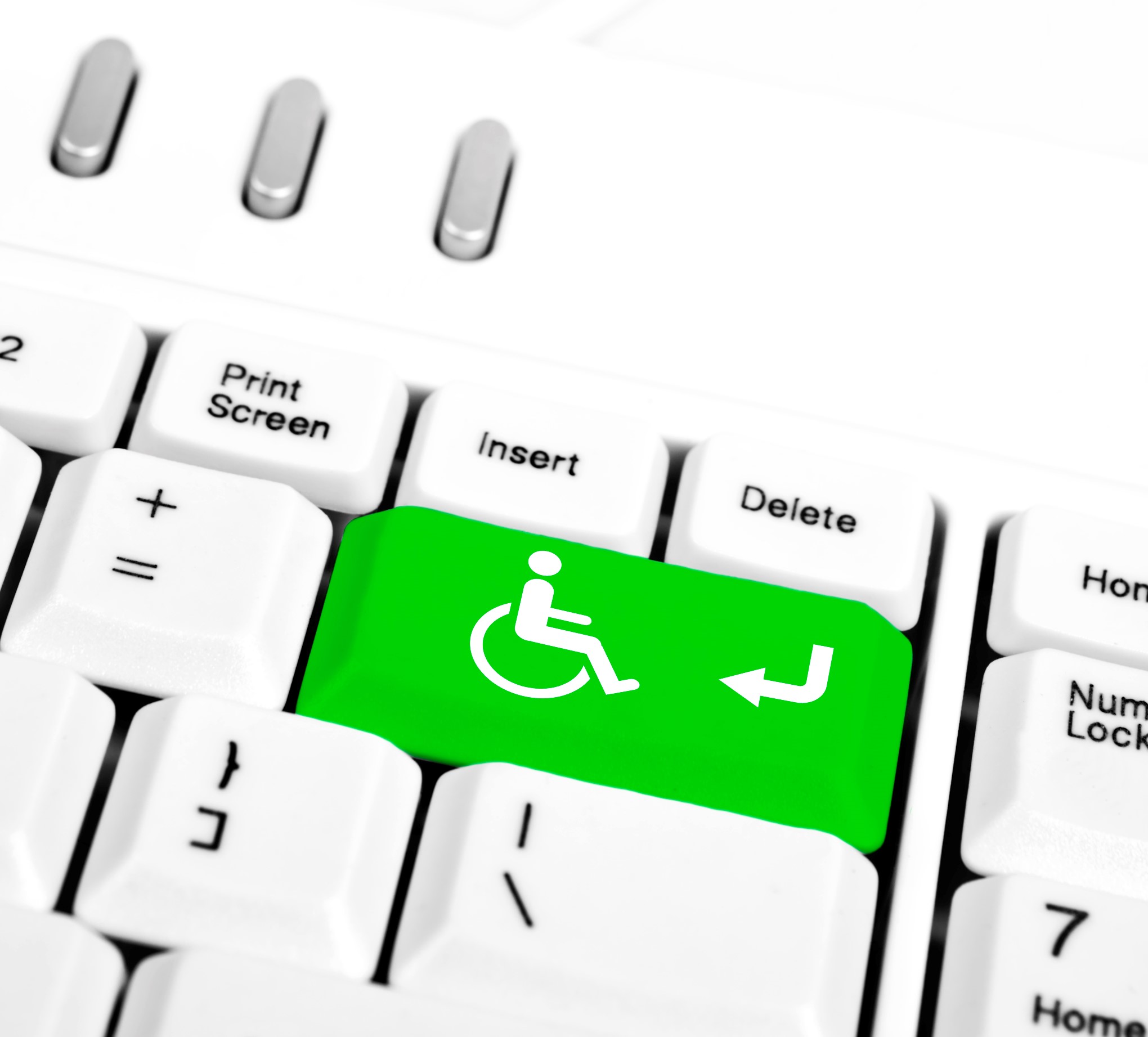 Knap med handicapsymbol