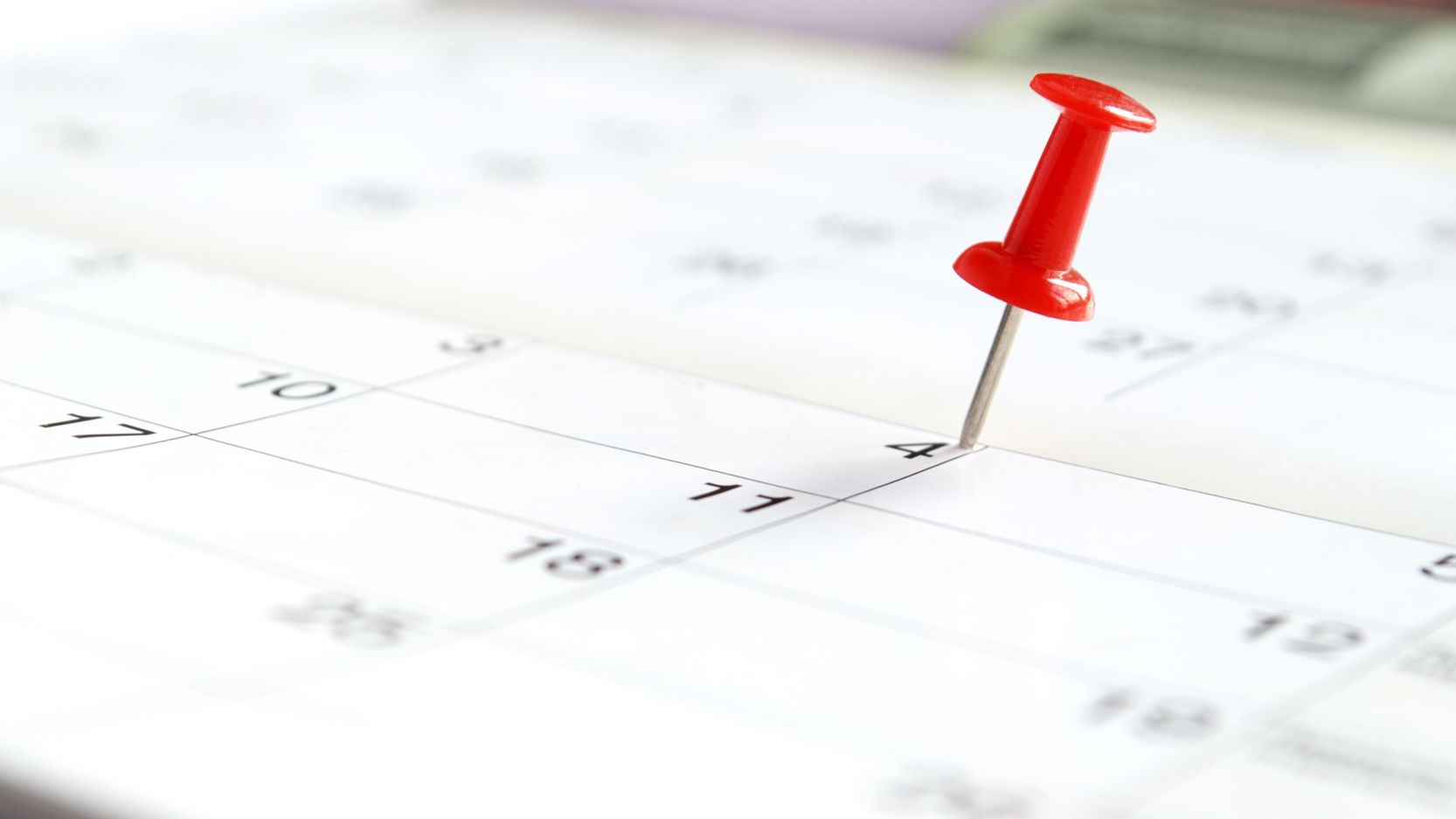 kalender med tegnestift
