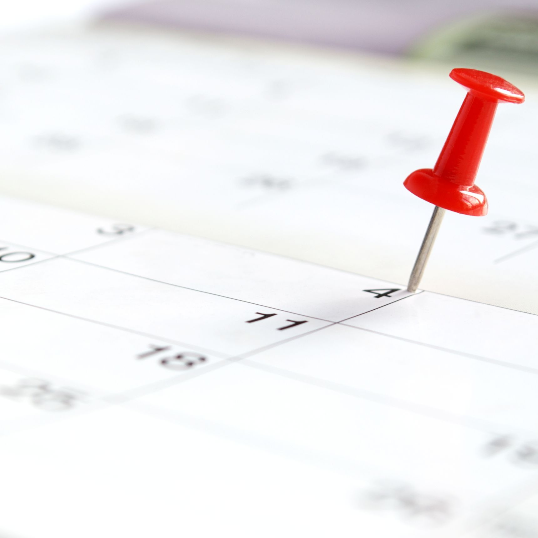 kalender med tegnestift