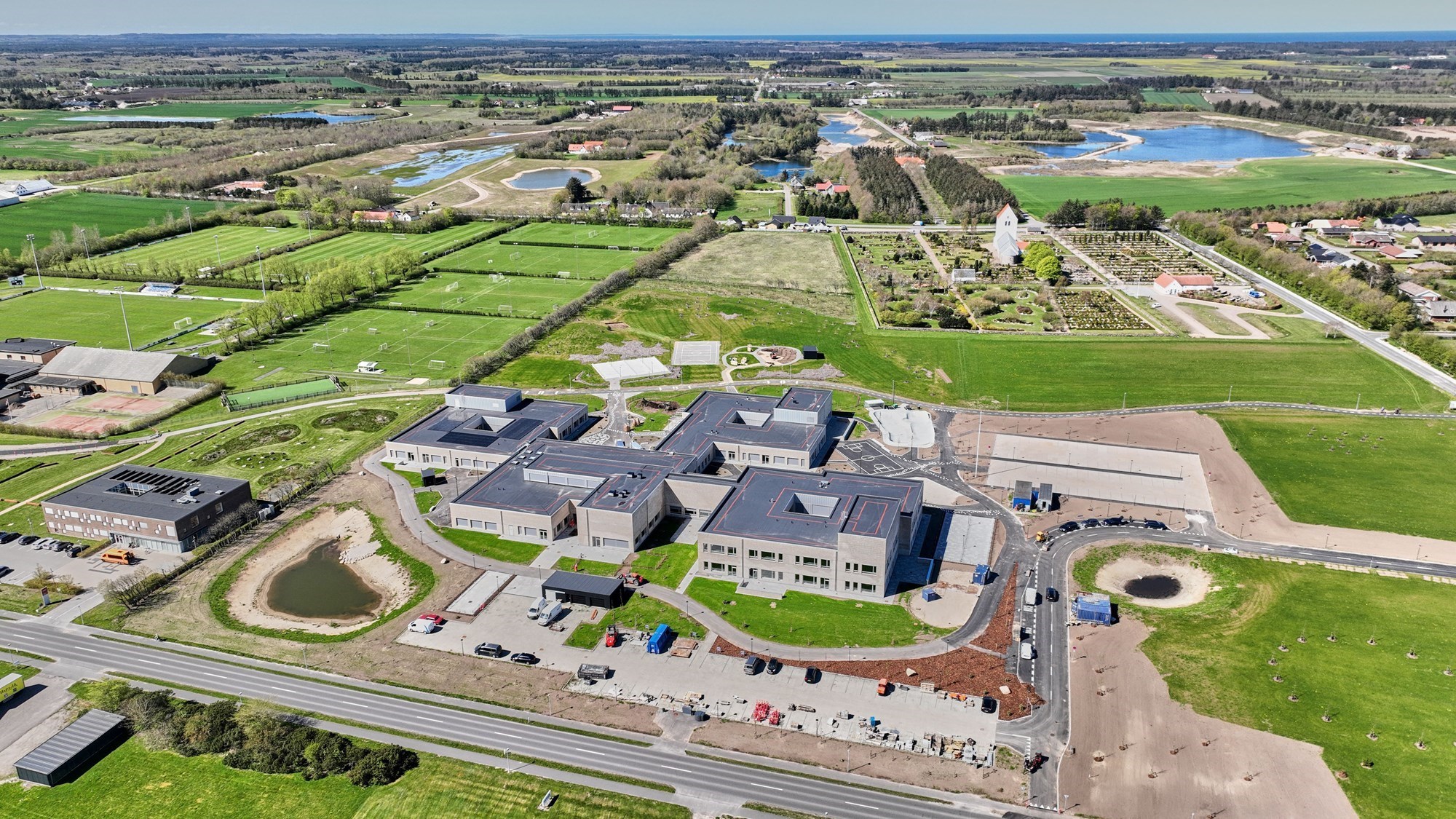 Den nye skole i Jetsmark. Foto: Johny Kristensen