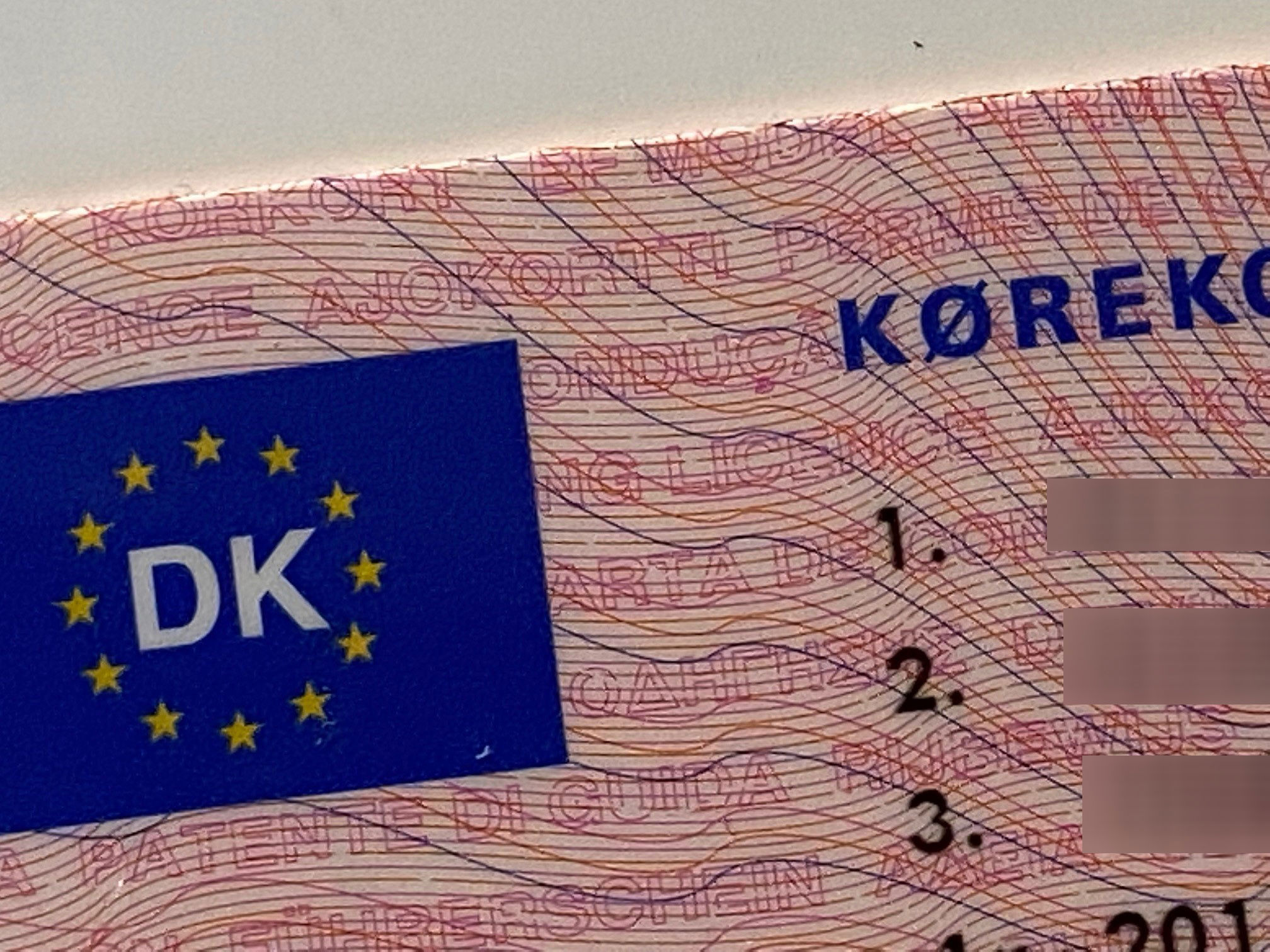 dansk kørekort